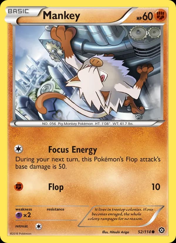 Mankey 52/114, Steam Siege