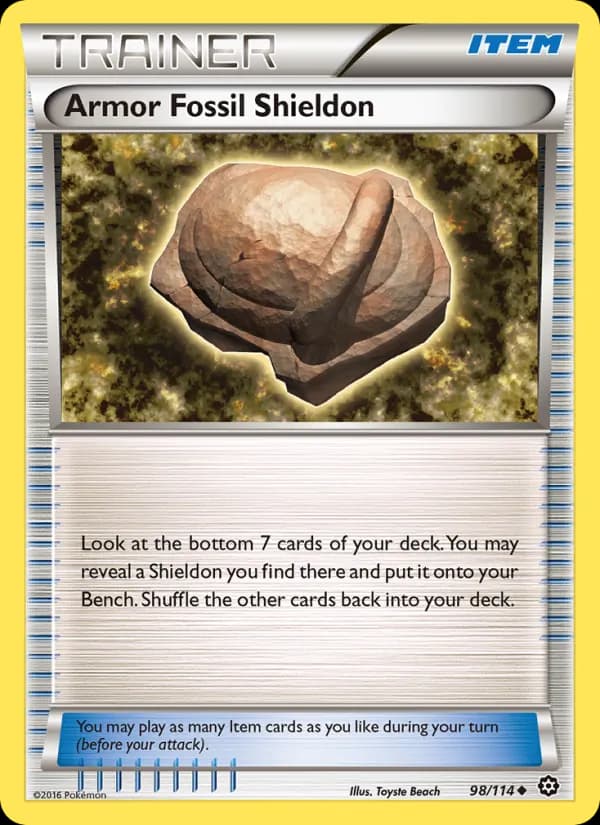 Armor Fossil Shieldon 98/114, Steam Siege
