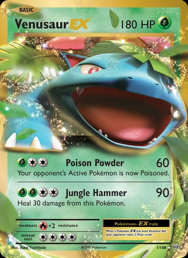 Venusaur EX 1/108, Evolutions