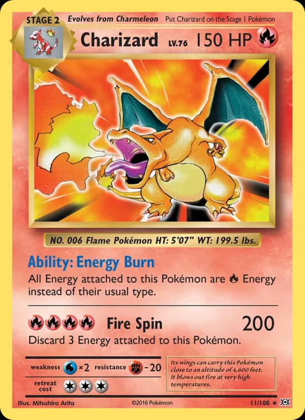 Charizard 11/108, Evolutions