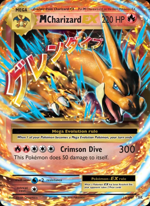 M Charizard EX 13/108, Evolutions