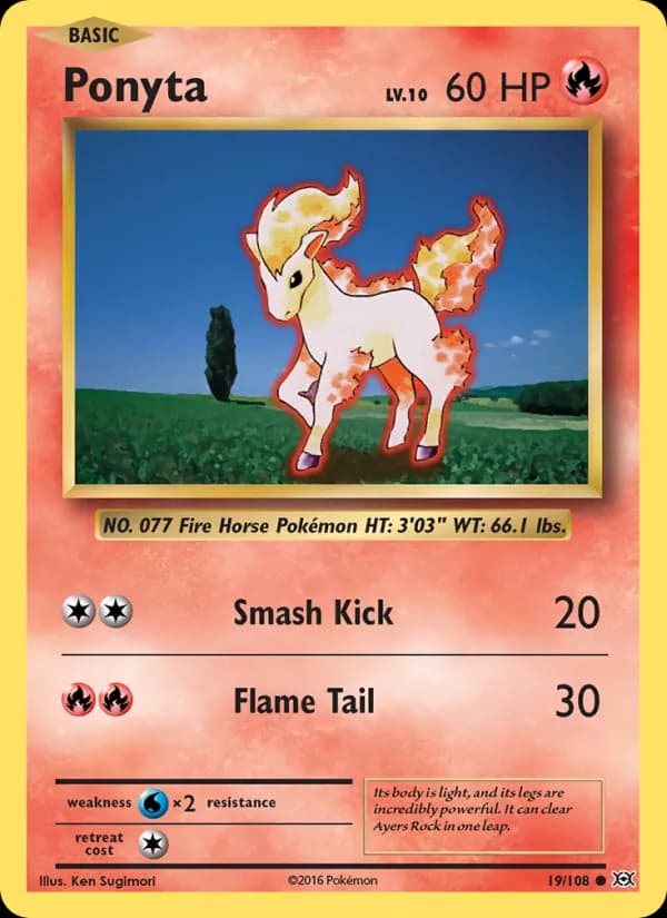 Ponyta 19/108, Evolutions