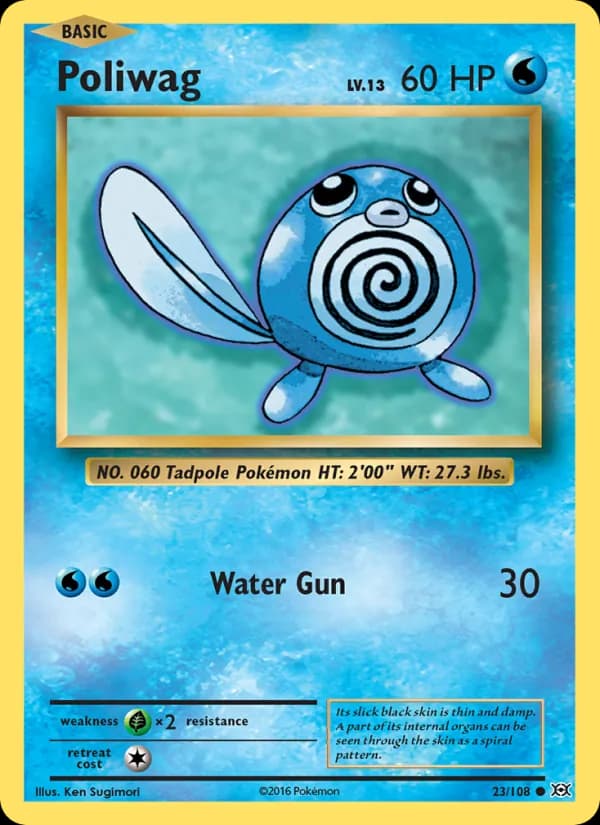 Poliwag 23/108, Evolutions