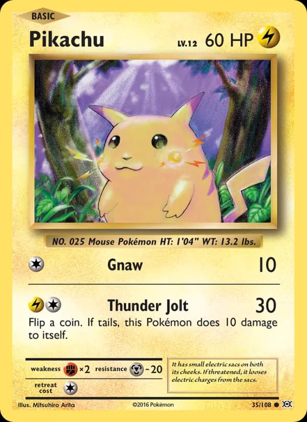 Pikachu 35/108, Evolutions