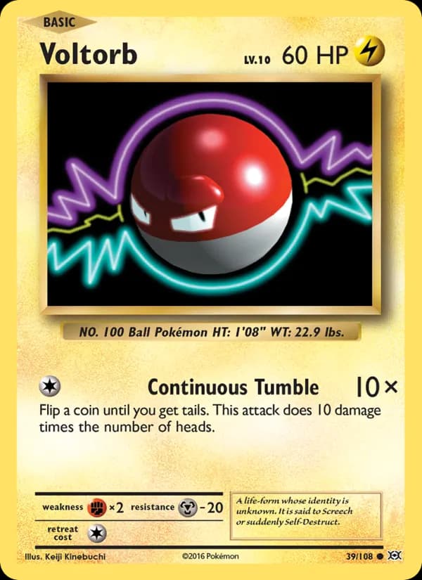 Voltorb 39/108, Evolutions