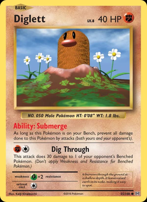Diglett 55/108, Evolutions