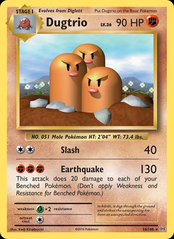 Dugtrio 56/108, Evolutions