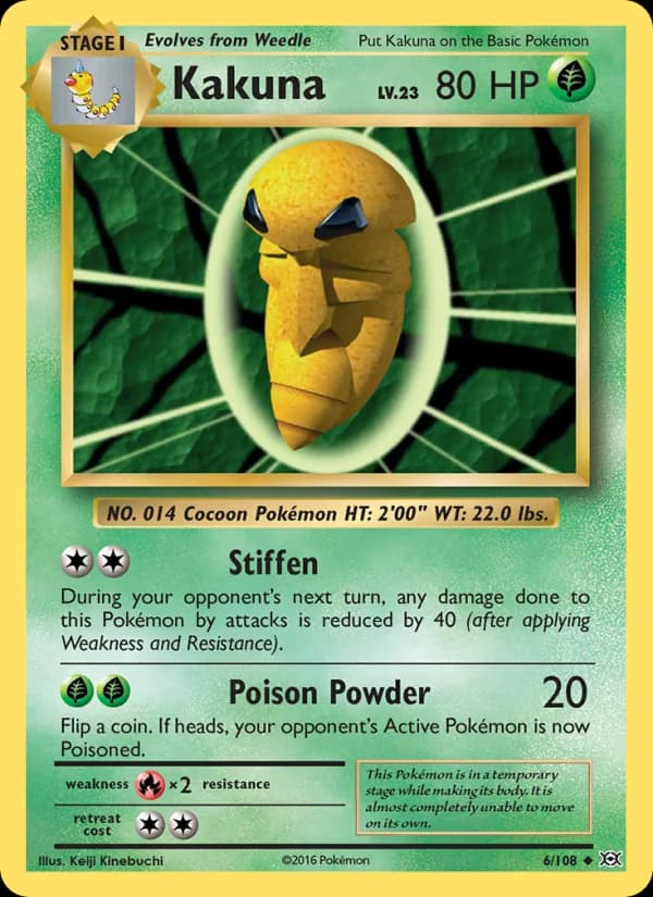 Kakuna 6/108, Evolutions
