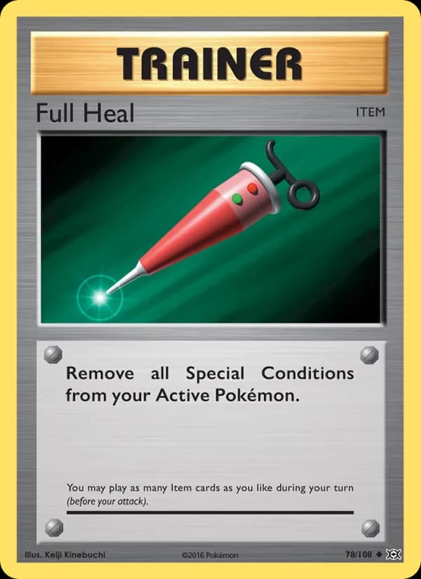 Full Heal 78/108, Evolutions