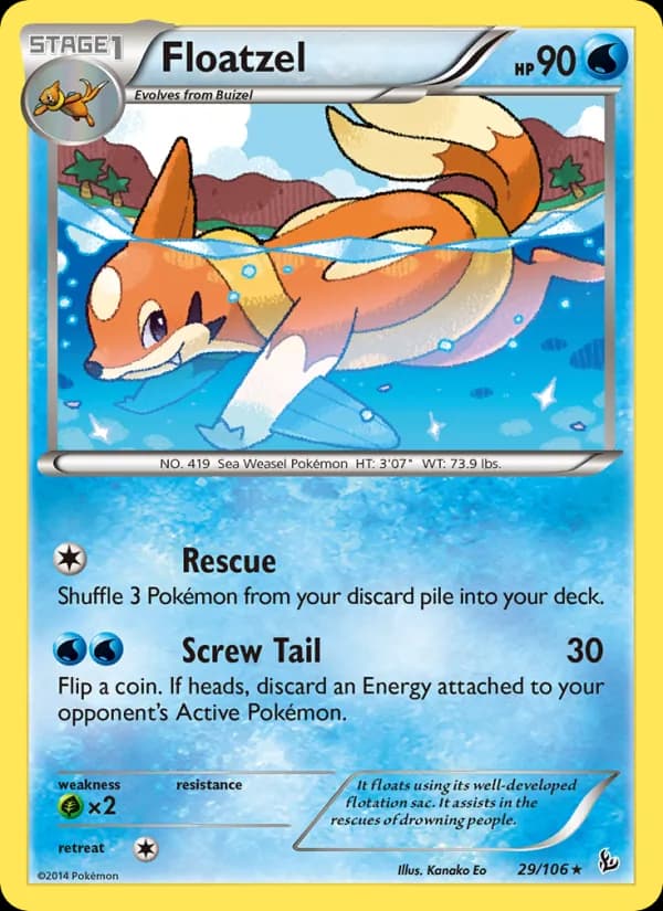 Floatzel 29/106, Flashfire