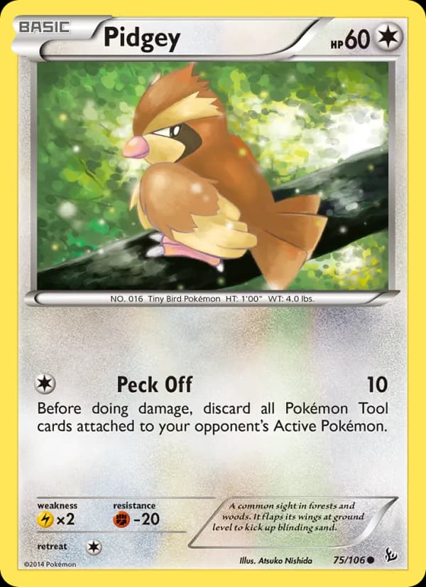 Pidgey 75/106, Flashfire