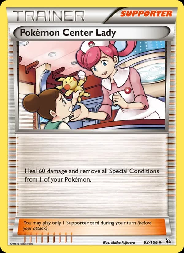 Pokémon Center Lady 93/106, Flashfire