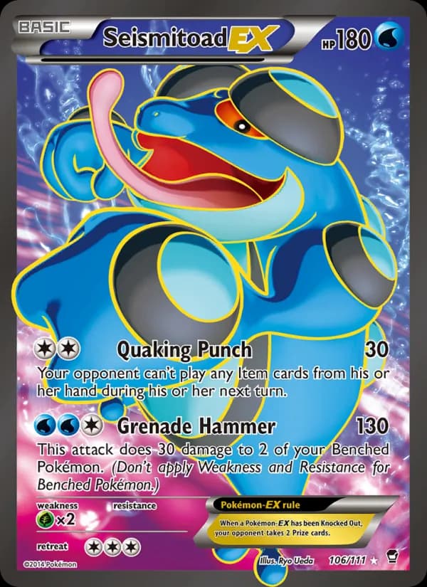 Seismitoad EX 106/111, Furious Fists