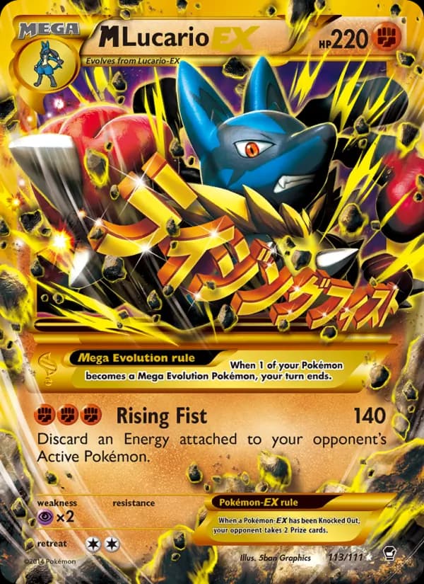 M Lucario EX 113/111, Furious Fists