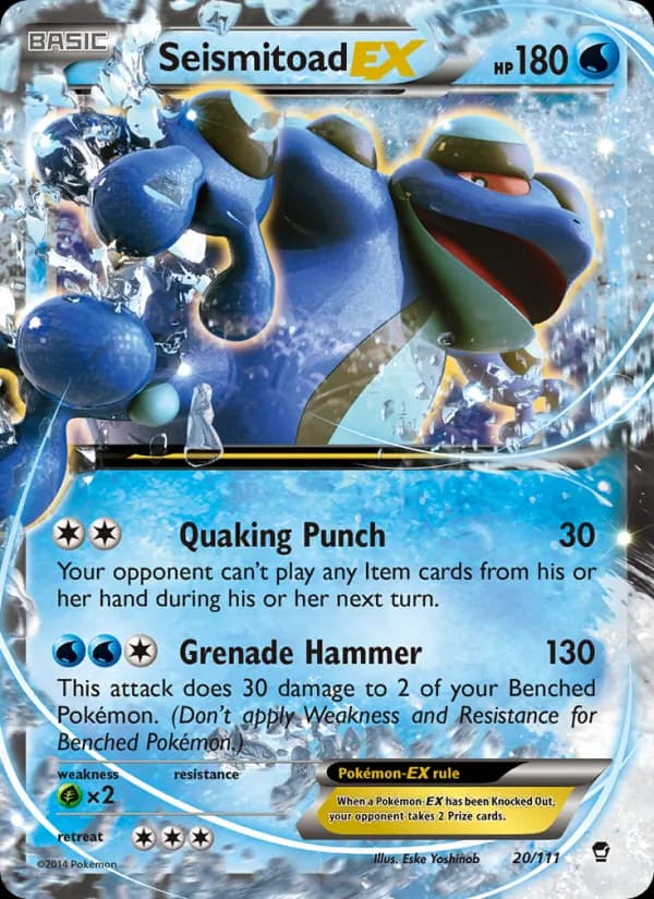 Seismitoad EX 20/111, Furious Fists