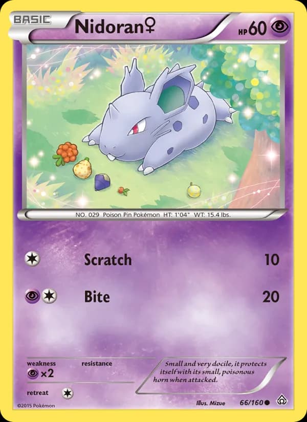 Nidoran♀ 66/160, Primal Clash