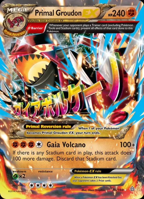 Primal Groudon EX 86/160