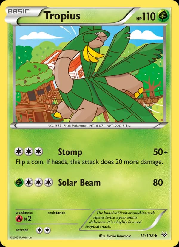 Tropius 12/108, Roaring Skies
