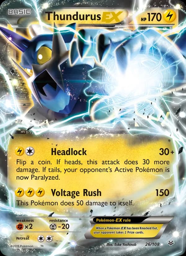 Thundurus EX 26/108, Roaring Skies