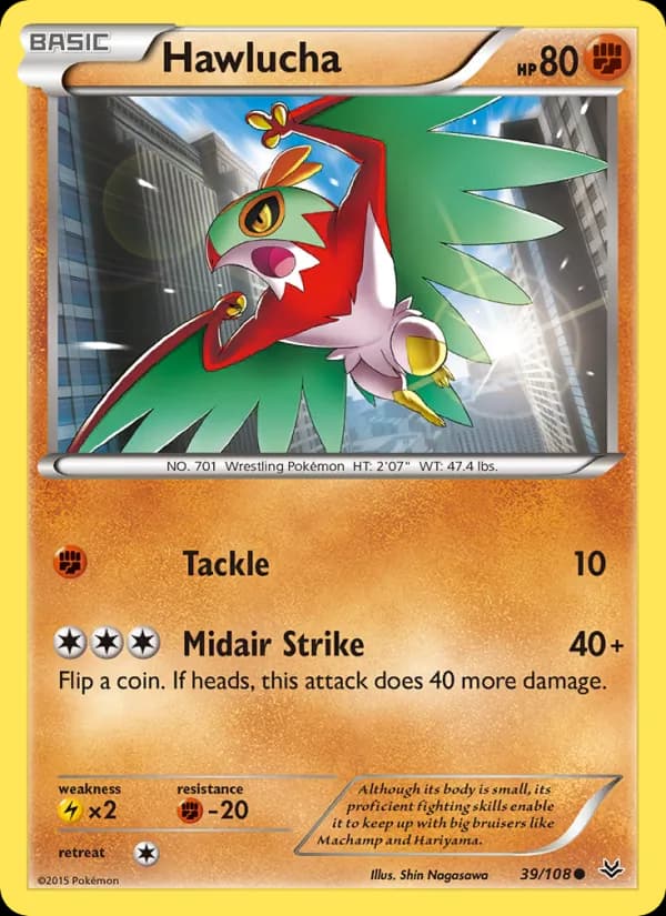Hawlucha 39/108, Roaring Skies