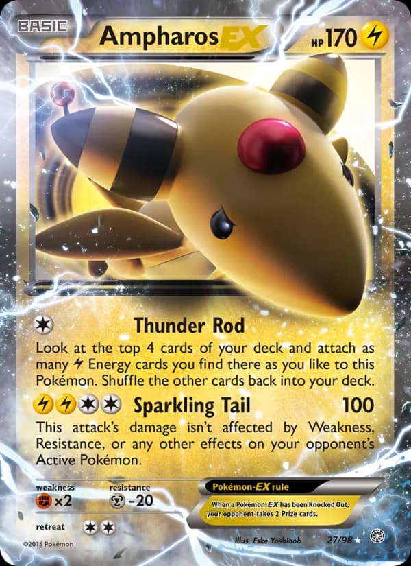 Ampharos EX 27/98, Ancient Origins