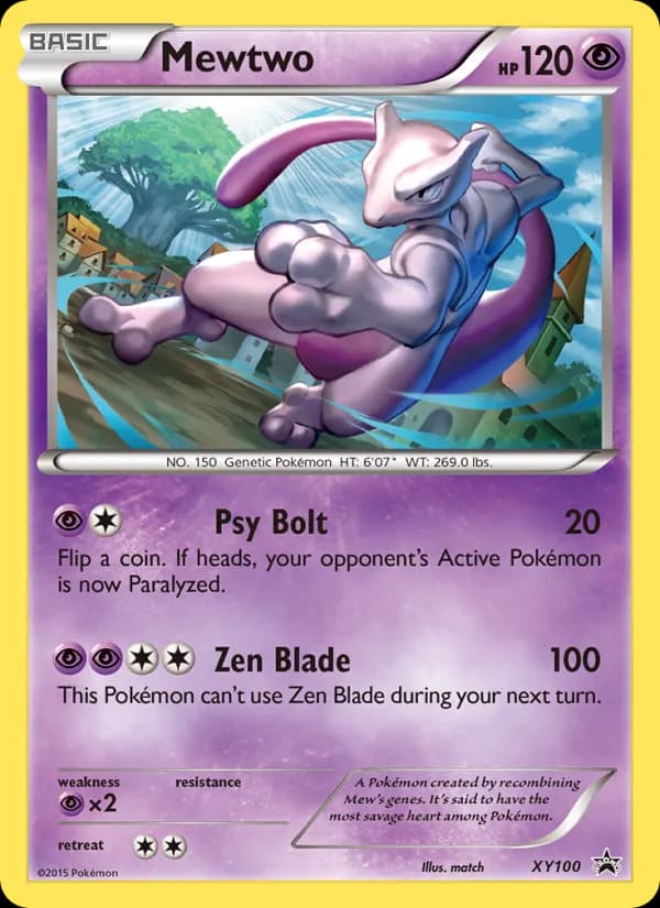 Mewtwo XY100/211, XY Black Star Promos
