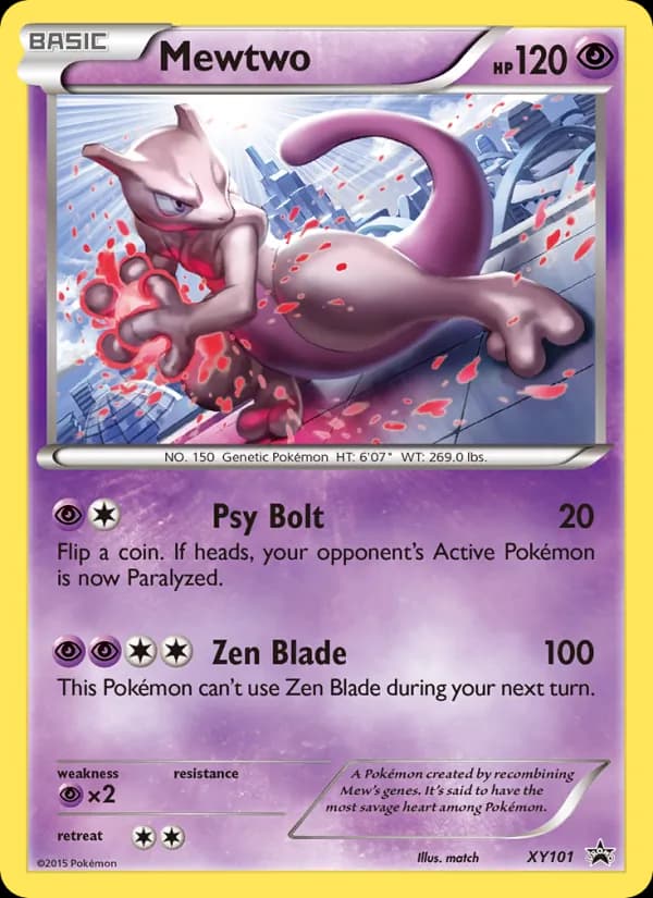 Mewtwo XY101/211, XY Black Star Promos