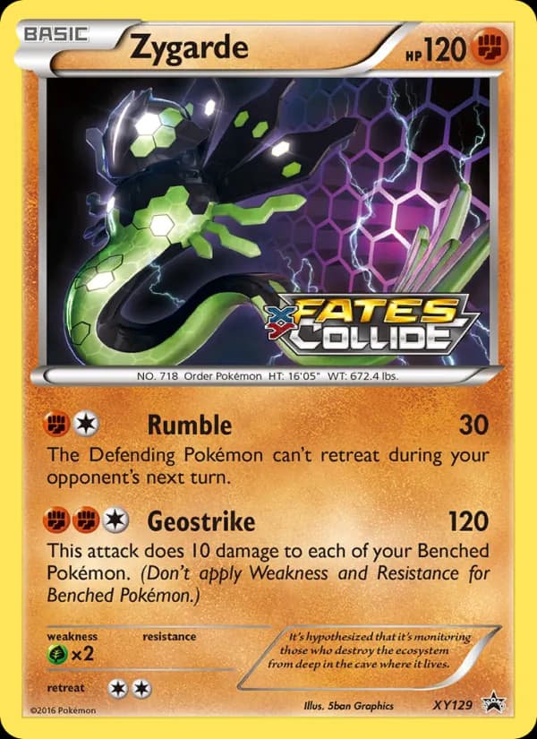 Zygarde XY129/211, XY Black Star Promos