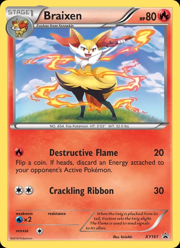 Braixen XY161/211, XY Black Star Promos