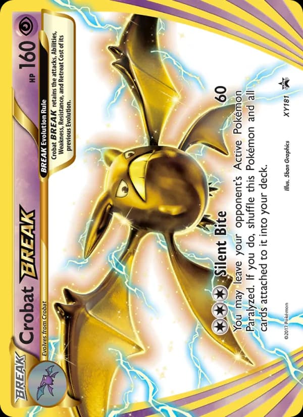 Crobat BREAK XY181/211, XY Black Star Promos