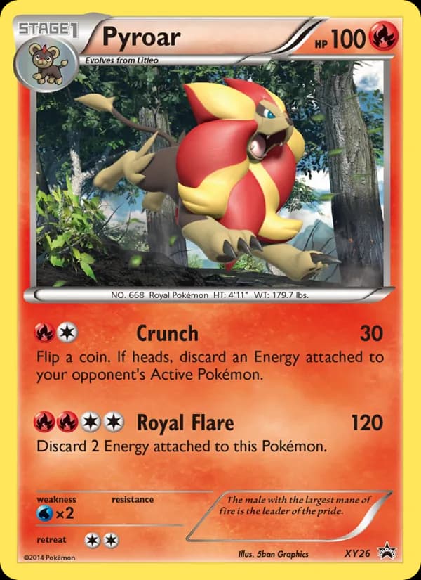 Pyroar XY26/211, XY Black Star Promos