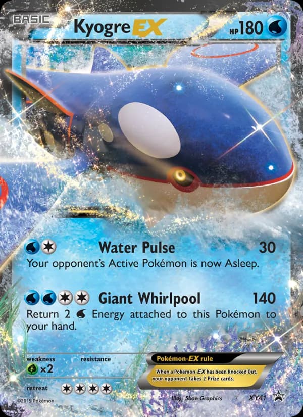 Kyogre EX XY41/211, XY Black Star Promos