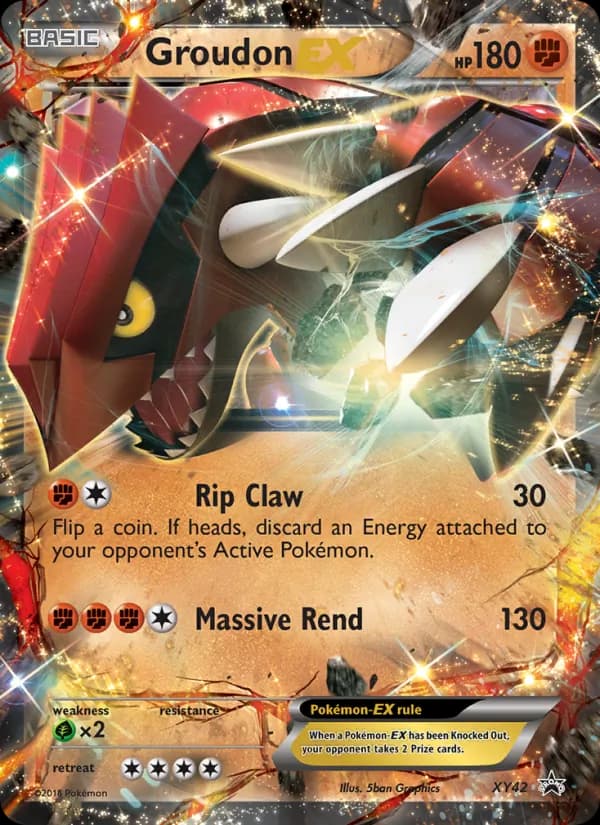 Groudon EX XY42/211, XY Black Star Promos