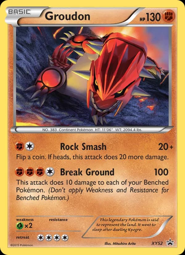 Groudon XY52/211, XY Black Star Promos