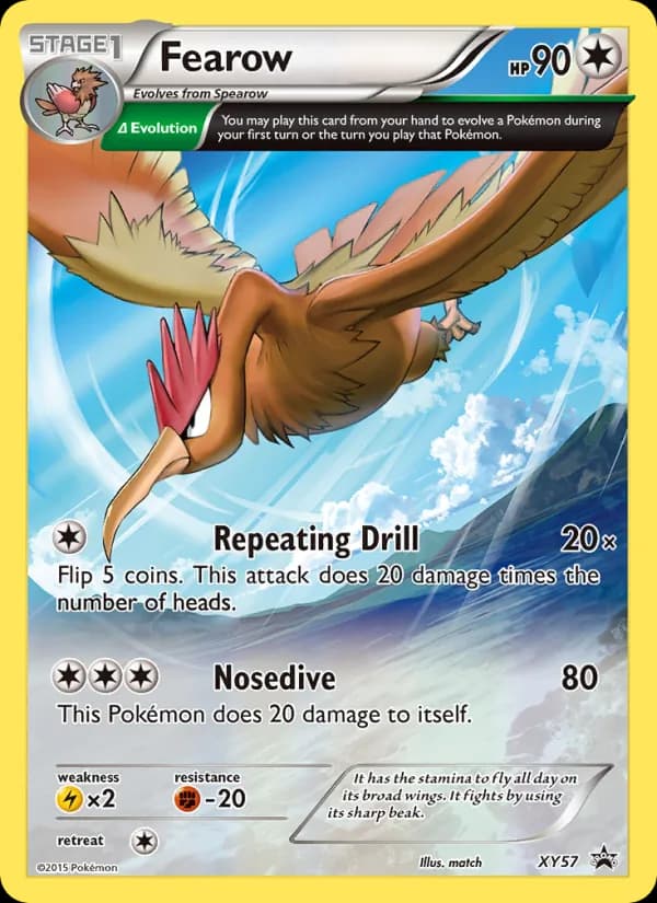 Fearow XY57/211, XY Black Star Promos